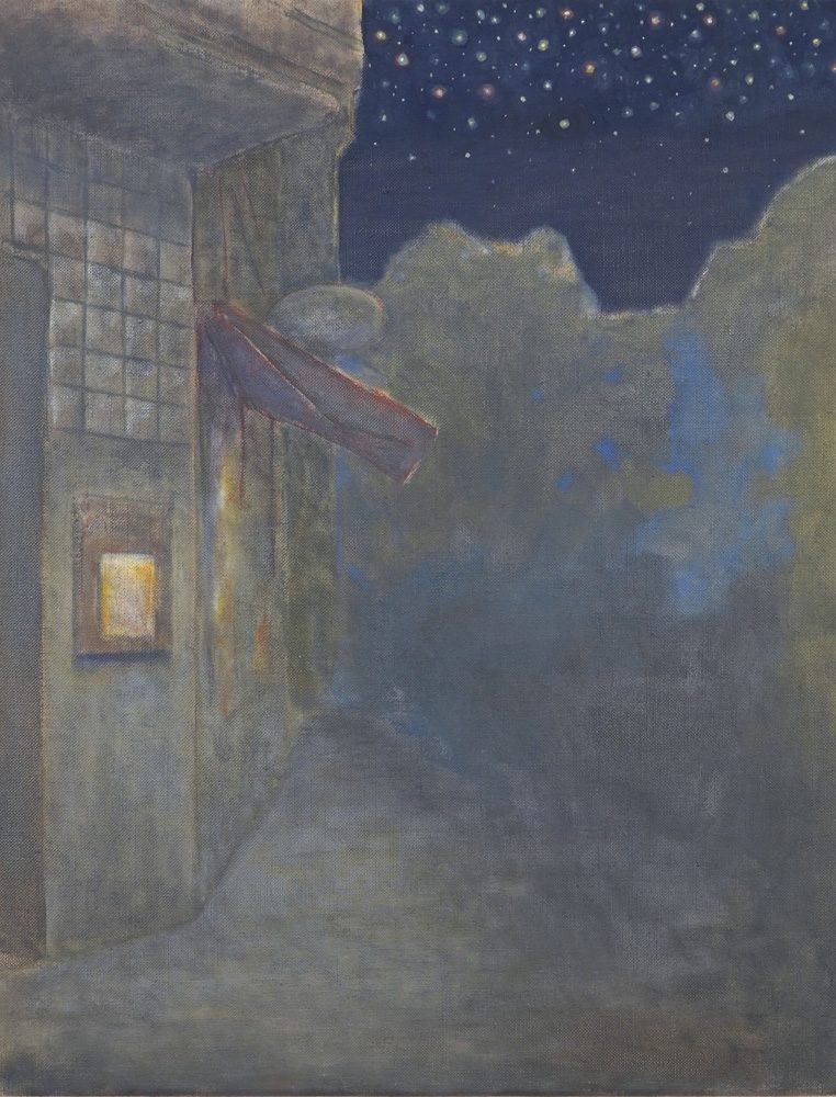 NielsSievers,All across the...Flughafensraße, 2022, Öl auf Leinwand, 70 x 55 cm 1000px