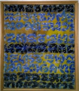 michael-r-fischer-ohne Titel, 1999-quarzsand-pigment-leinwand-38-x-32-cm       
